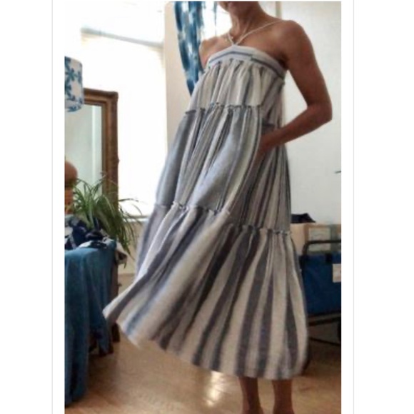 J. Crew Chambray Cover-up Dress In Stripe - Picture 3 of 16